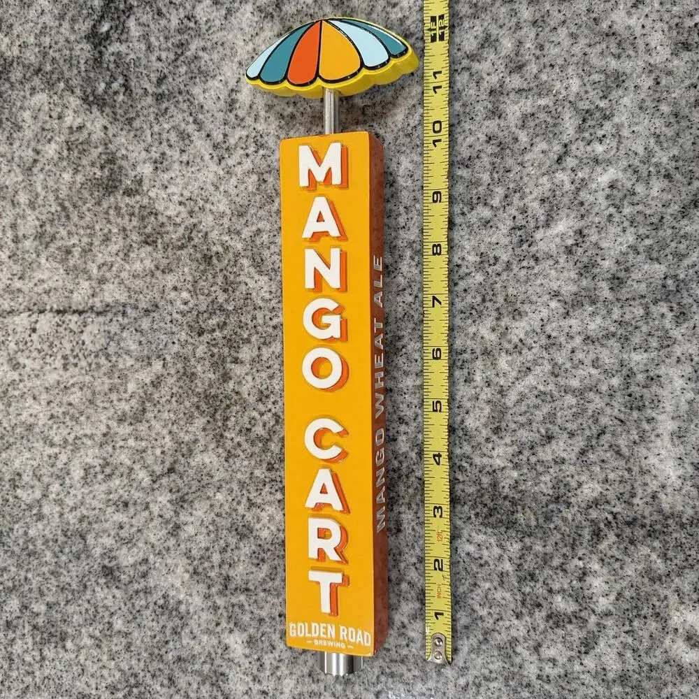 Golden Road Brewing- MANGO CART- Wheat Ale- Beer Tap/Handle Multicolor Umbrella